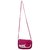 Envie Quilted Pink  Zipper Closure Crossbody Bag