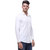 Balino London White Comfort Fit Casual Poly-Cotton Shirt for Men