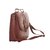 Envie Faux Leather Solid Peach Magnetic Snap Closure Sling Bag