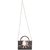 Envie Faux Leather Coffee Brown Embellished Fold Over Sling Bag