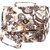 Envie Faux Leather Printed White & Black Magnetic Snap Crossbody Bag