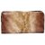 Envie Faux Leather Brown Coloured Zipper Closure Embellished Clutch