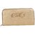 Envie Faux Leather Cream Coloured Fold Over Magnetic Snap Clutch for Women