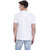 FAB69 Solid Men's V Neck White T-Shirt