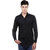 Balino London Black Comfort Fit Casual Poly-Cotton Shirt for Men