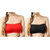 PACK OF 2 PC MULTICOLOR TUBE BRA(SIZE 28-36) WIREFREE,STRAPLESS,NON PADDED BRA