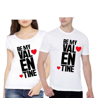 Be My Valentine Couple Combo T shirt