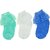 Neska Moda Premium Kids 3 Pairs Ankle Length Quality Frill Socks Age Group 0 To 1 Years Blue  Green  White Soft and Durable SK303
