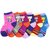 Neska Moda Cotton Ankle Length Multicolor Kids 6 Pair Socks For 3 To 7 Years SK414