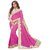Pink Embellished Lycra Saree With Blouse by G Jelly Fashion Tree