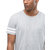 PAUSE Silver Solid Cotton Round Neck Slim Fit Short Sleeve Men's T-Shirt