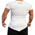 Pause Plain Cotton Lycra V-Neck White Men's T-Shirt