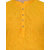 RG Designers Yellow Plain Short Kurta For Men (Full Sleeves)
