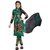 Utsav Designer Black & Green Georgette Dress Material Top Bottom Dupatta