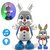Flashing Rabbit with Sounds Glowing Hands With Sweet Melodies Multi Color