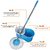 GTC Easy mop 360 Degree Magic Spin Mop with 2 Microfiber Heads (Assorted Color)