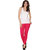 BuyNewTrend Plain Black White Pink Full Length Churidar Legging For Women-Pack of 3