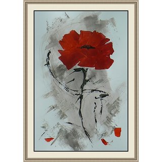 Buy Beautiful 3d Effect Flower Painting With Frame On Imported