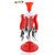 Rotek Cutlery Set Of Stainless Steel 24 Pcs  Tablecraft  Cutlery Set With Stand (Red)