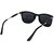 Hh Elagante Black Wrap-around Non-metal Full Rim Wayfarer Sunglasses Medi 