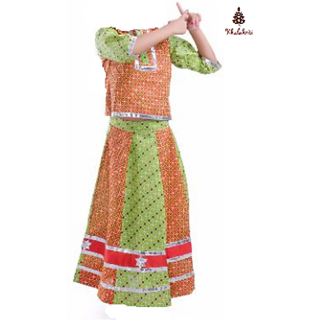 Rajasthani Girl Lehenga Fancy Dress Costume For Kids
