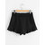 Women Summer Pearl Stretchable Black Shorts