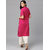 Jaipur Kurti Women Pink Solid Kurta