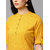 Jaipur Kurti Women Yellow Solid Kurta