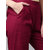 Jaipur Kurti Women Maroon Solid Pant Trousers
