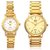 SM Analog Golden Couple Wrist Watches