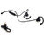 QC10 Bluetooth Headset, Stereo Sound Sweat Proof Earphones with Mic and Ear Hook (BLACK)