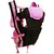 GTC Adjustable Hands-Free 4-in-1 Baby Carrier Bag Carry Bag with Comfortable Head Support  Buckle Straps Chocolate Pink