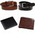 Jim-Dandyi Men's Synthetic Leather Belt  Wallet Combo