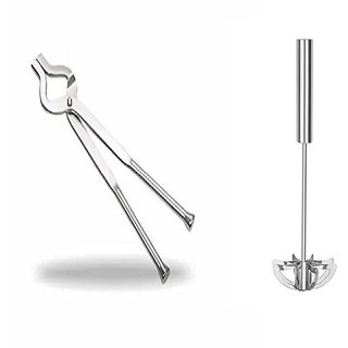 Buy Rajwadi Stainless Steel Pincer 290GM (Chimta/Sandasi) With Free ...