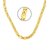 Sparkling Brass Gold Plated Sachin Chain and Fisher Gold Plated Chain for Men