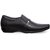 Groofer Men's Black Genuine Leather Slip-on Formal Shoes