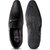 Groofer Men's Black Genuine Leather Slip-on Formal Shoes