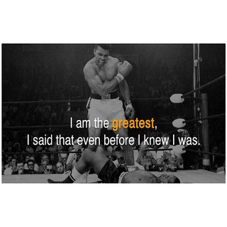 Buy Muhammad Ali Motivational and Inspirational Poster for Room Online ...