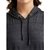 Women's Grey Round Neck Full Sleeve Hooded Solid Sweatshirt
