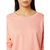 Women's Pink Round Neck Full Sleeve Solid Cut Out Sweatshirt
