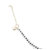 Black  White Beads Single Anklet(one piece) by Sparkling Jewellery