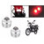 Himmlisch Bike Red LED Projector Strobe Brake Lights Set Of 2  For Bajaj Platina