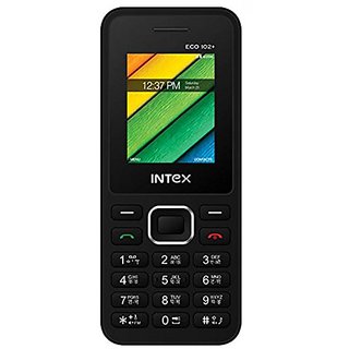 Intex Eco 102+ Dual Sim Mobile Phone Black