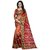 Aaliyah Brown Bhagalpuri Silk Printed Saree With Blouse