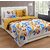 KHF Cotton Double Bedsheet with 2 Pillow Cover