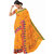 Ashika Yellow Cotton Ethnic Saree for Women with Blouse Piece