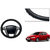 Himmlisch Grippy Leatherette Car Steering Cover Black For Tata Indigo