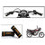 Himmlisch Bike Soft Comfort Riding Grip Covers Black&Orange Wave Styles Set Of 2- For  Bajaj Discover 125