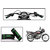 Himmlisch Bike Soft Comfort Riding Grip Covers Black&GREEN Wave Styles Set Of 2- For  Hero Splendor Plus i3s