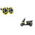 Himmlisch Hella Yellow Panther Bike Horn Set Of 2 -For  Yamaha Cygnus Ray ZR